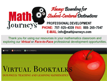 Tablet Screenshot of mathjourneys.com